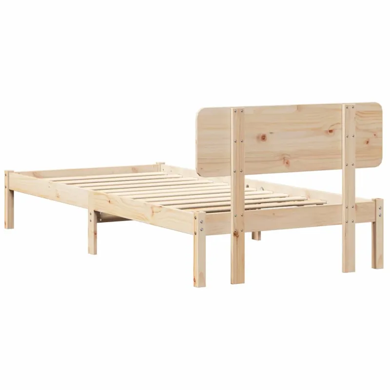 Lovos rėmas Natūrali 90 x 200 cm Kietos pušies mediena