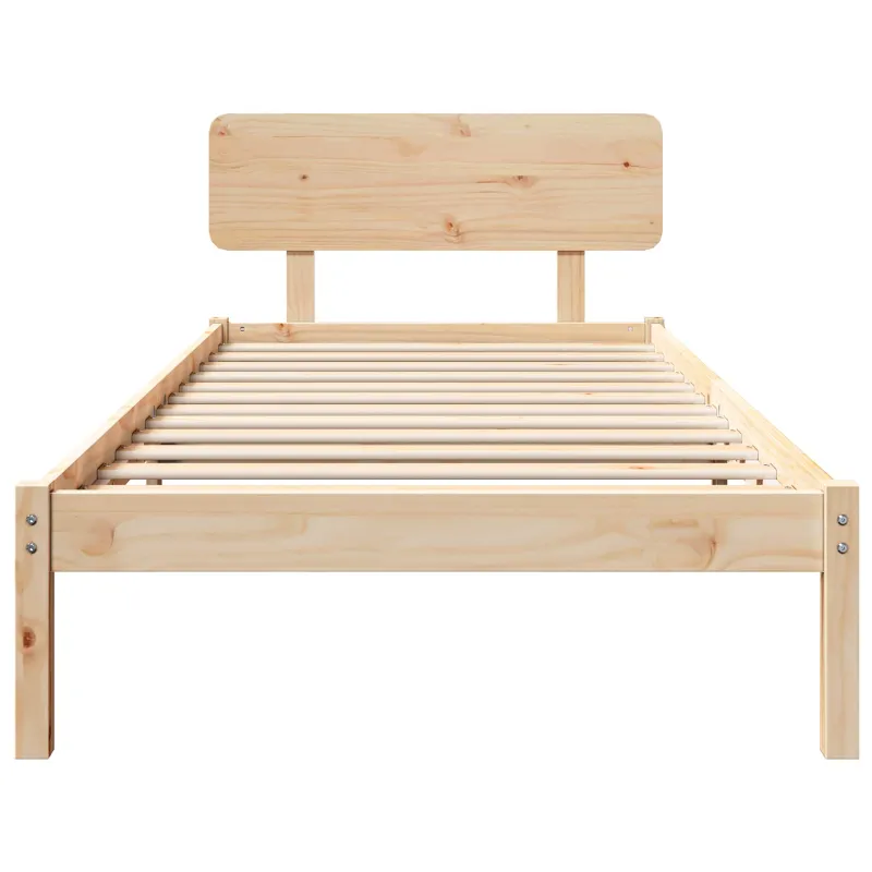 Lovos rėmas Natūrali 80 x 200 cm Kietos pušies mediena