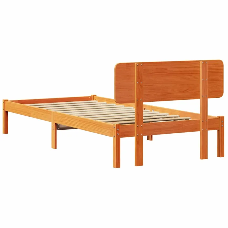 Lovos rėmas Vaško ruda 80 x 200 cm Kietos pušies mediena