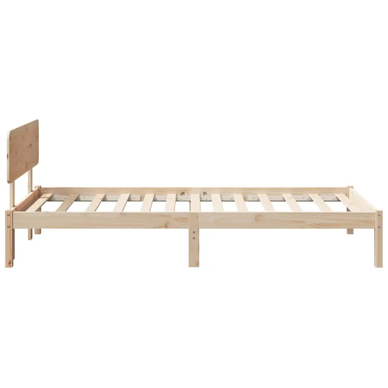Lovos rėmas Natūrali 75 x 190 cm Kietos pušies mediena