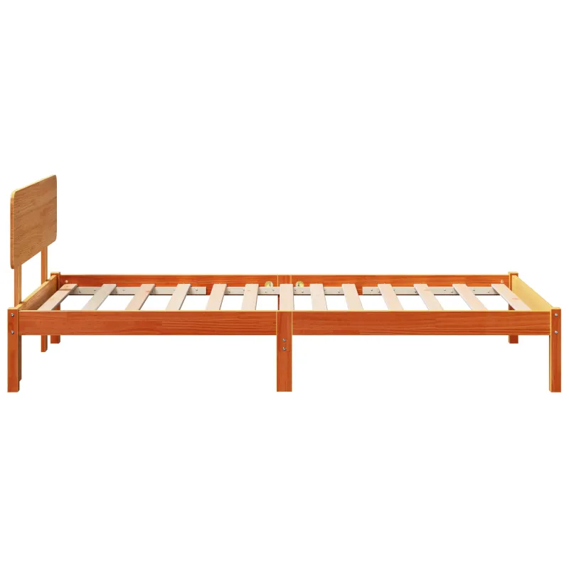Lovos rėmas Vaško ruda 75 x 190 cm Kietos pušies mediena