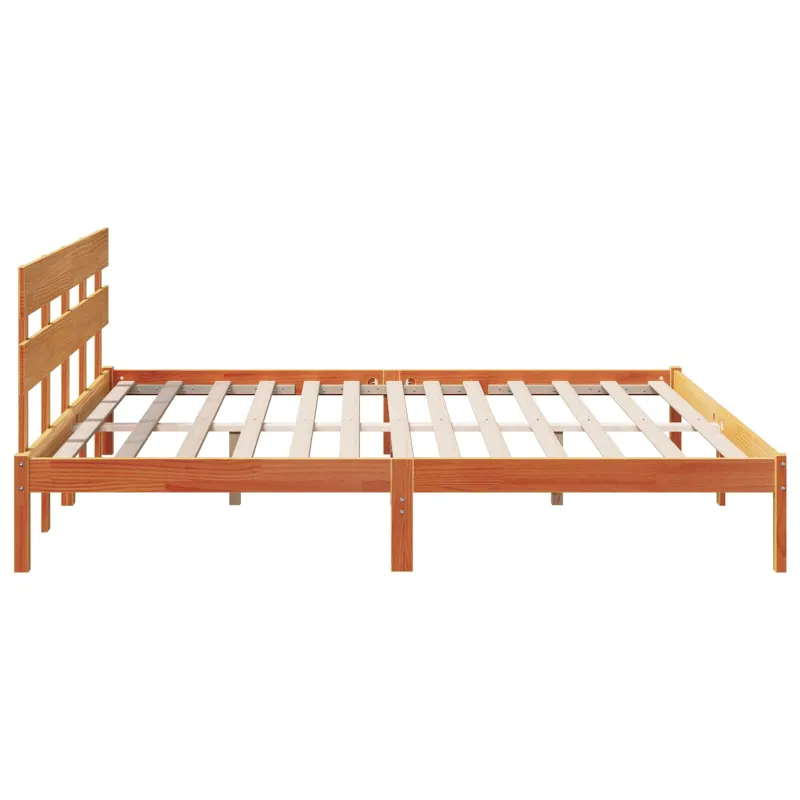 Lovos rėmas Ruda 200 x 200 cm Pušies medienos masyvas