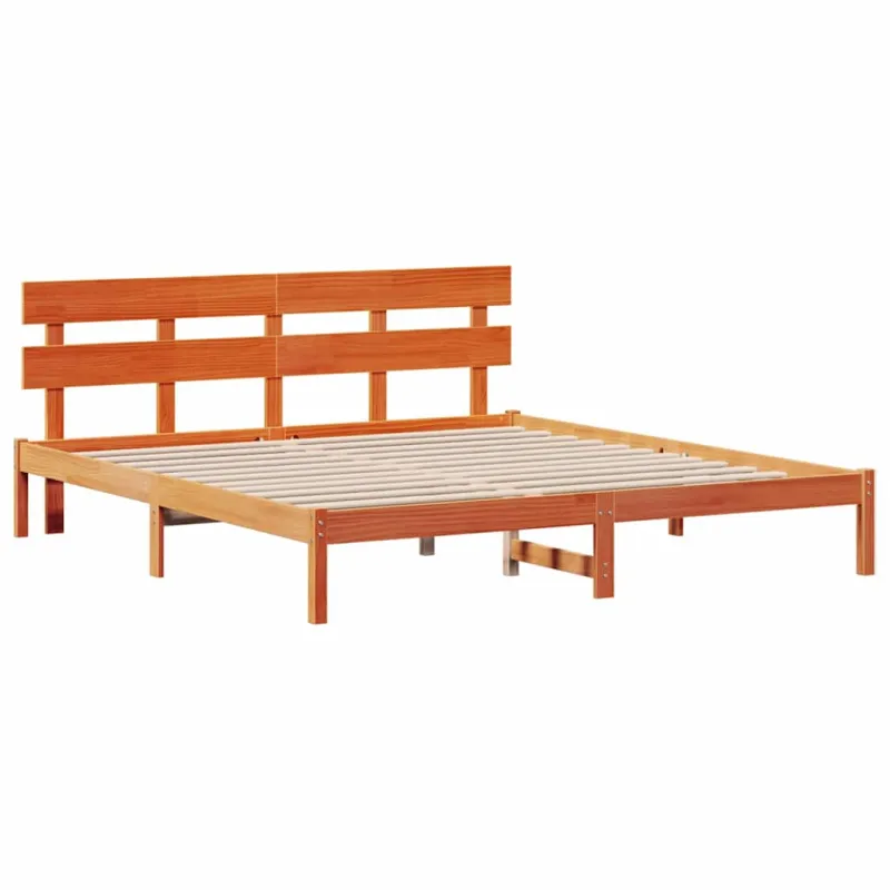 Lovos rėmas Ruda 180 x 200 cm Pušies medienos masyvas