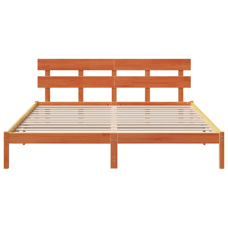 Lovos rėmas Ruda 180 x 200 cm Pušies medienos masyvas