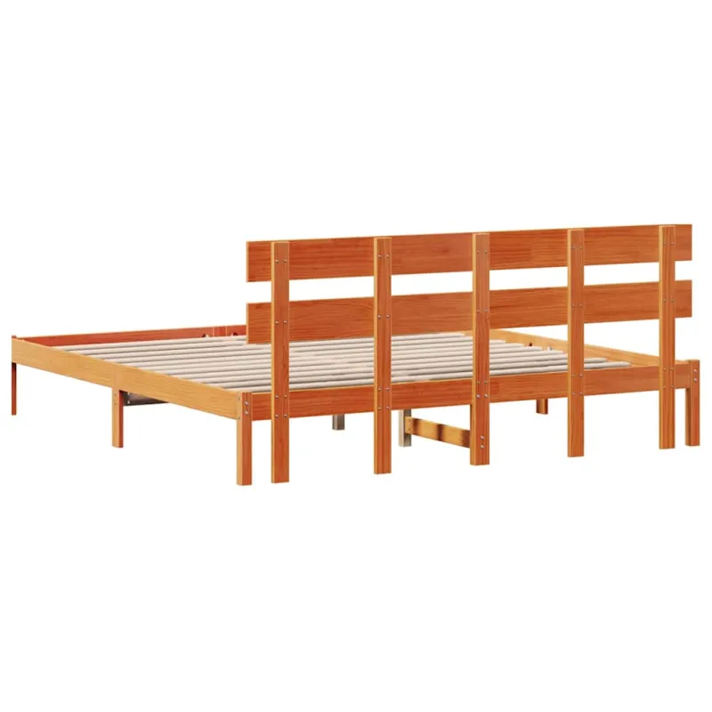 Lovos rėmas Ruda 180 x 200 cm Pušies medienos masyvas