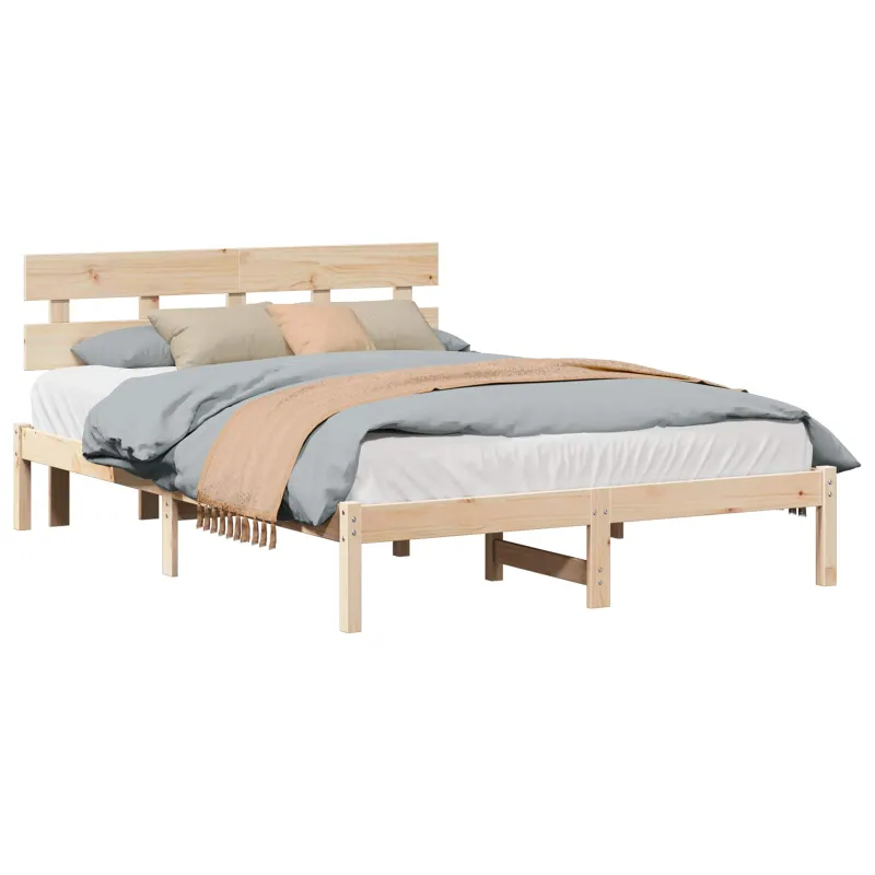 Lovos rėmas Ruda 150 x 200 cm Pušies medienos masyvas