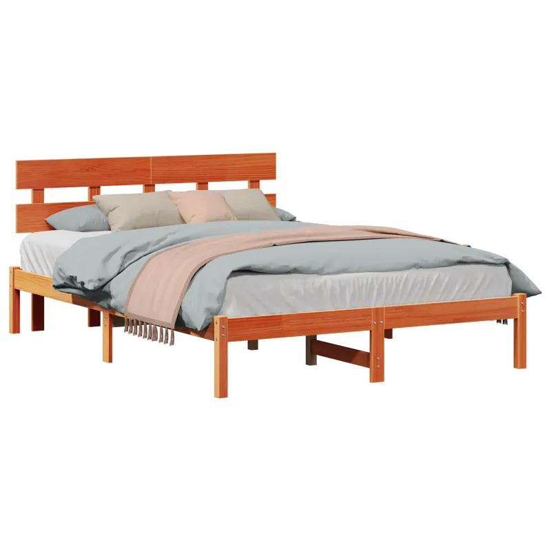 Lovos rėmas Ruda 150 x 200 cm Pušies medienos masyvas