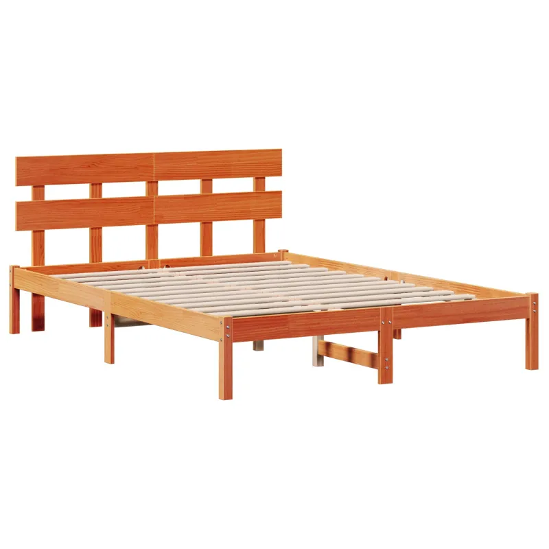 Lovos rėmas Ruda 150 x 200 cm Pušies medienos masyvas