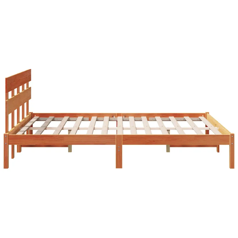 Lovos rėmas Ruda 150 x 200 cm Pušies medienos masyvas