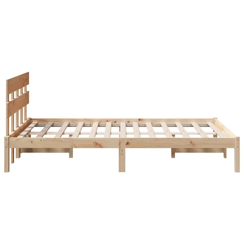Lovos rėmas Ruda 135 x 190 cm Pušies medienos masyvas
