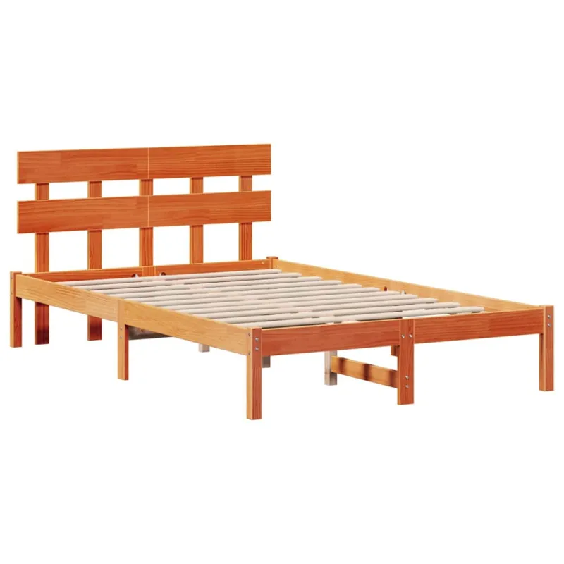 Lovos rėmas Ruda 135 x 190 cm Pušies medienos masyvas