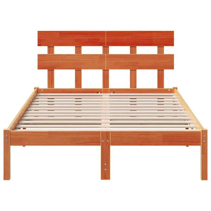 Lovos rėmas Ruda 135 x 190 cm Pušies medienos masyvas