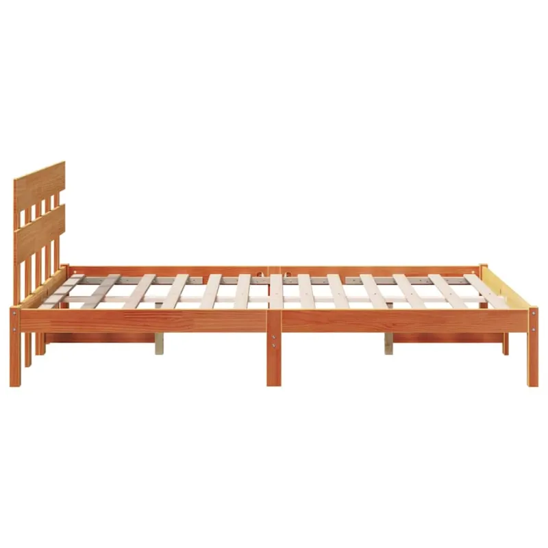 Lovos rėmas Ruda 135 x 190 cm Pušies medienos masyvas
