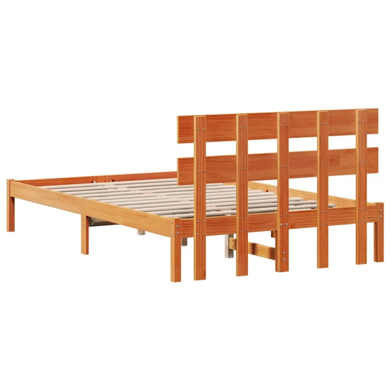 Lovos rėmas Ruda 135 x 190 cm Pušies medienos masyvas