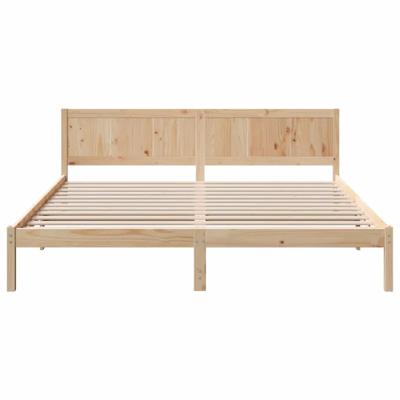 Lovos rėmas Ruda 200 x 200 cm Pušies medienos masyvas