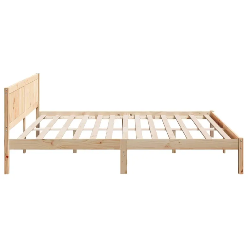 Lovos rėmas Ruda 200 x 200 cm Pušies medienos masyvas