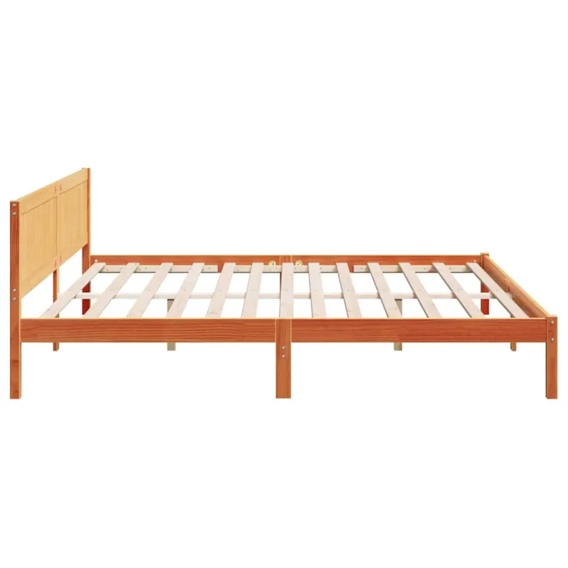 Lovos rėmas Ruda 200 x 200 cm Pušies medienos masyvas