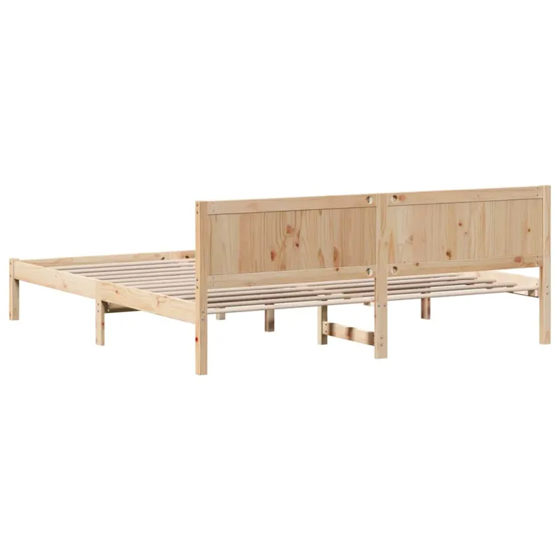 Lovos rėmas Ruda 180 x 200 cm Pušies medienos masyvas