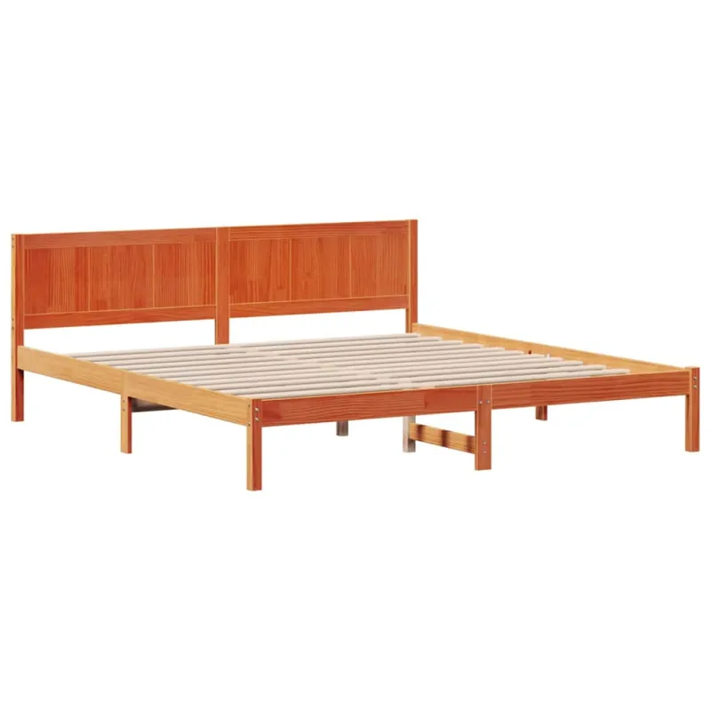 Lovos rėmas Ruda 180 x 200 cm Pušies medienos masyvas