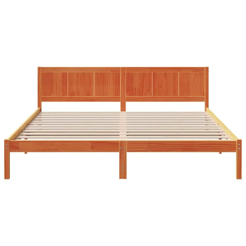 Lovos rėmas Ruda 180 x 200 cm Pušies medienos masyvas