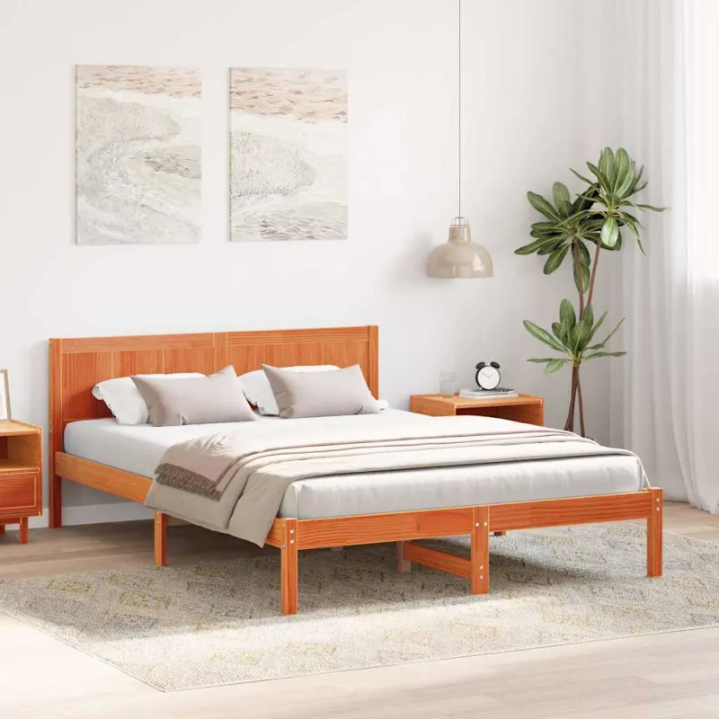Lovos rėmas Ruda 160 x 200 cm Pušies medienos masyvas