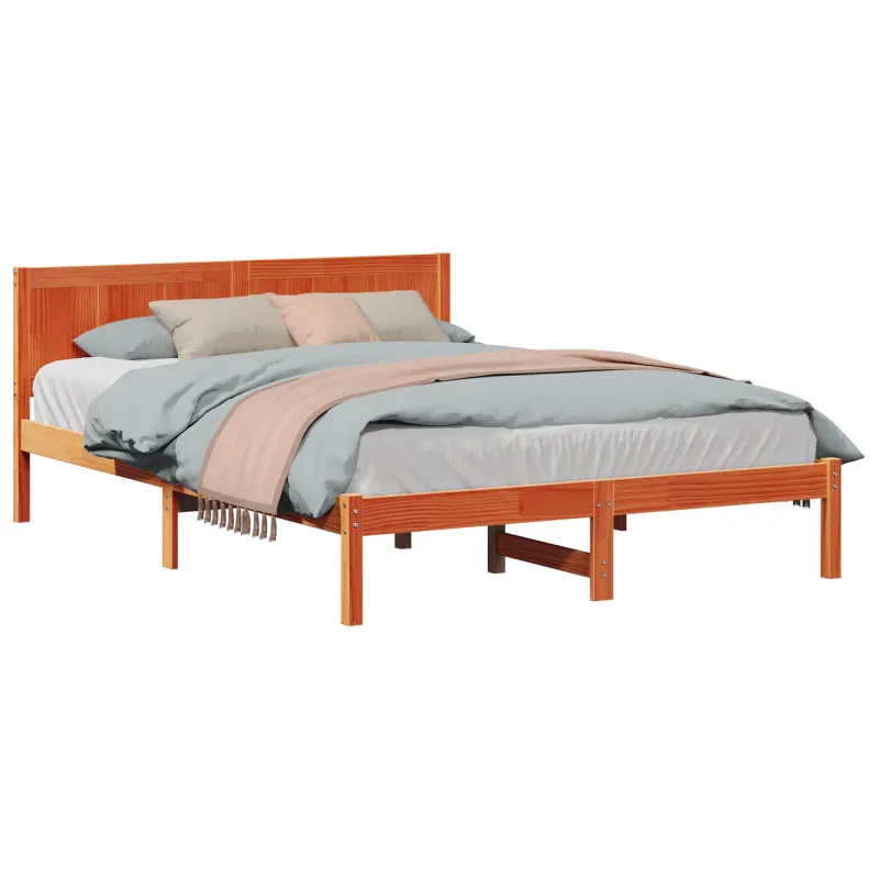 Lovos rėmas Ruda 150 x 200 cm Pušies medienos masyvas