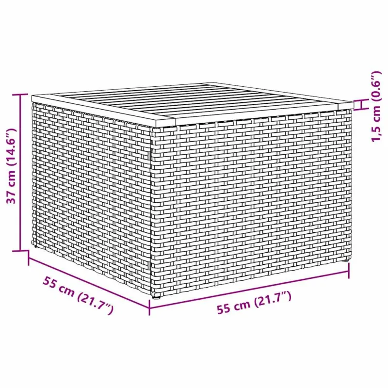 Sodo sohvaryhmä tyynyine 6 osaa, hiekanvärinen polyratanu