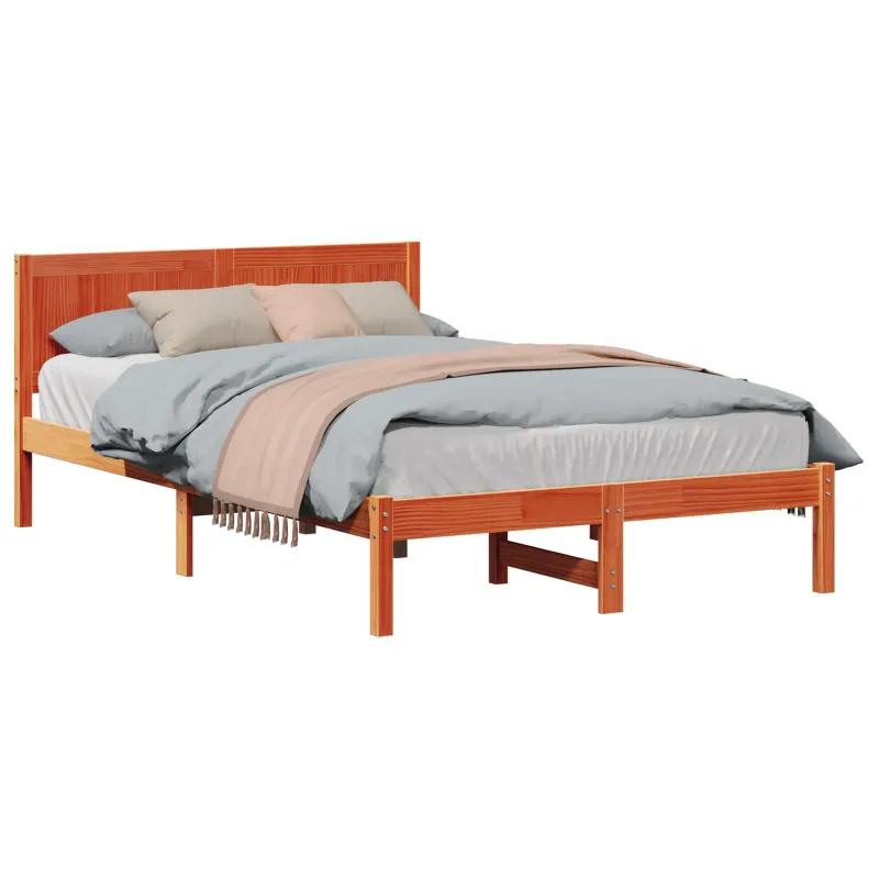 Lovos rėmas Ruda 140 x 190 cm Pušies medienos masyvas