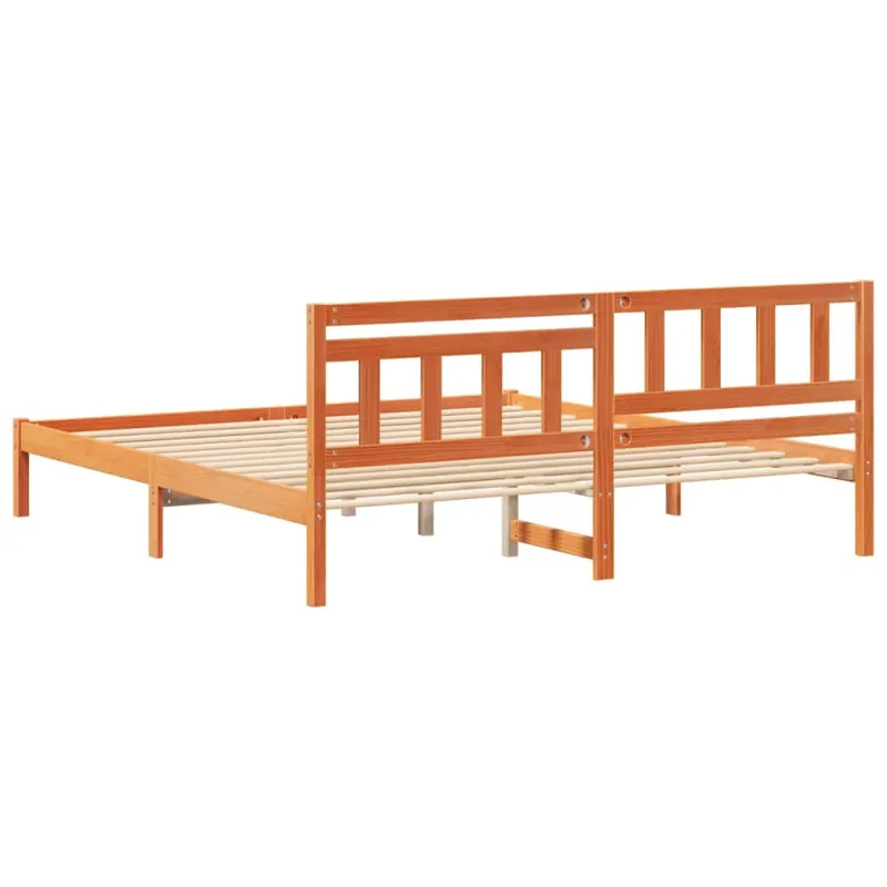 Lovos rėmas Vaško ruda 200 x 200 cm Kietos pušies mediena