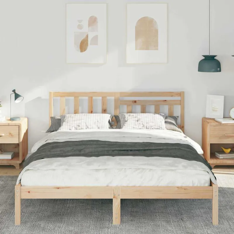 Lovos rėmas Ruda 150 x 200 cm Kietos pušies mediena