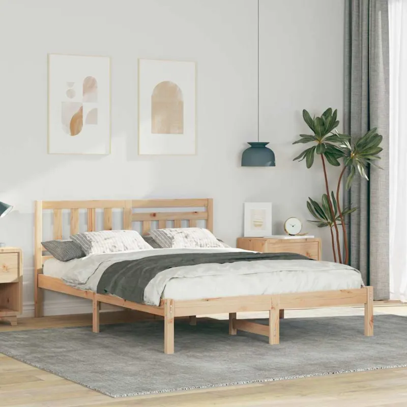 Lovos rėmas Ruda 135 x 190 cm Kietos pušies mediena