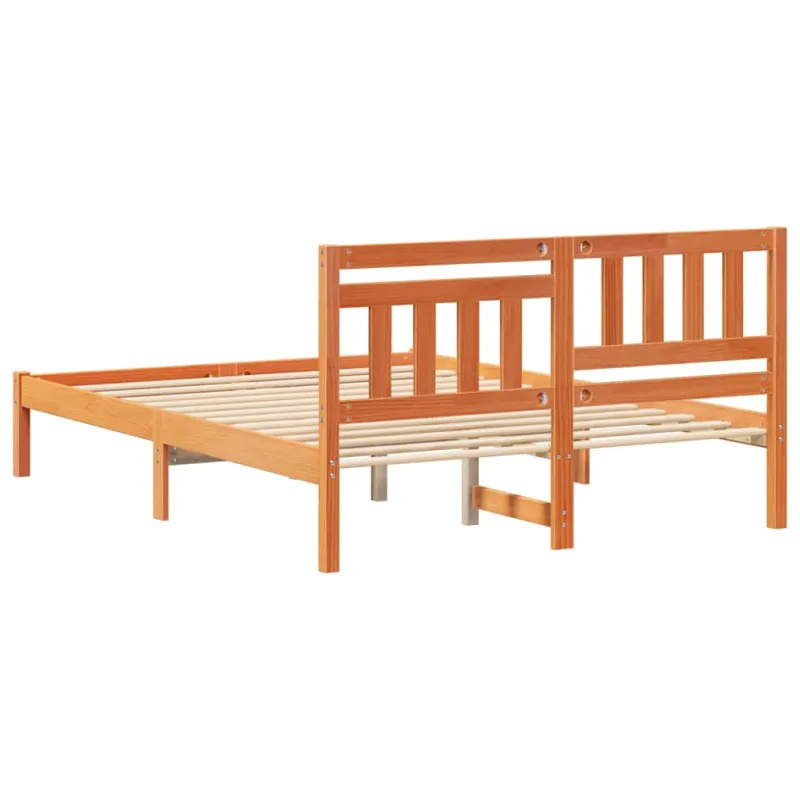 Lovos rėmas Vaško ruda 120 x 190 cm Kietos pušies mediena