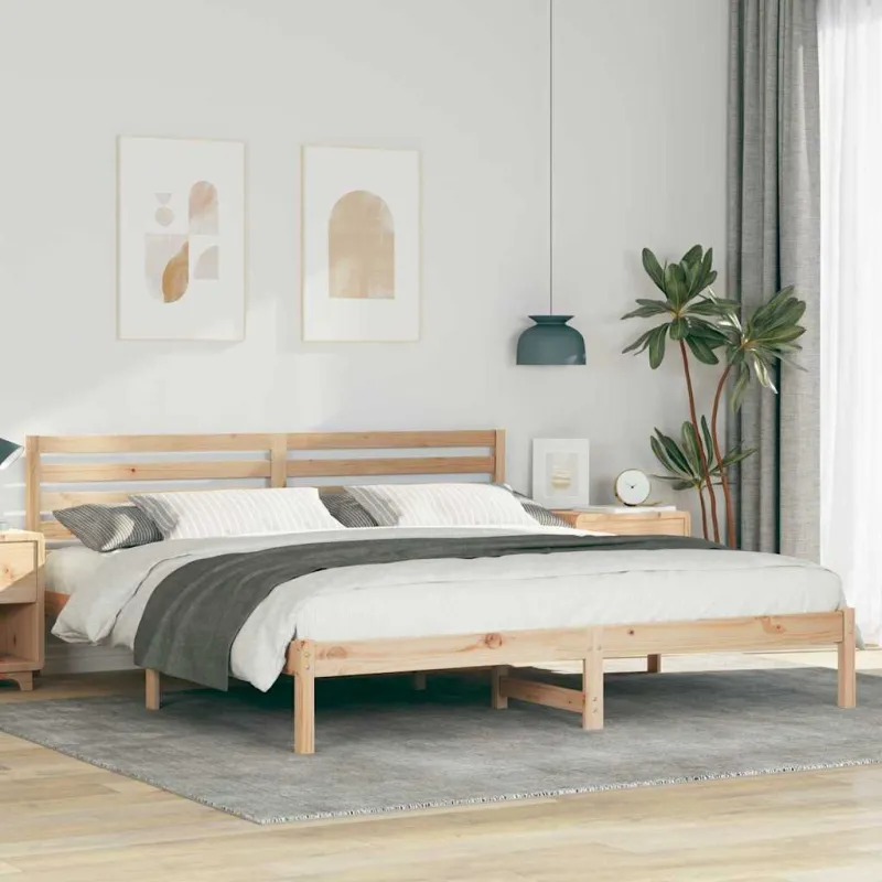 Lovos rėmas Ruda 180 x 200 cm Kietos pušies mediena