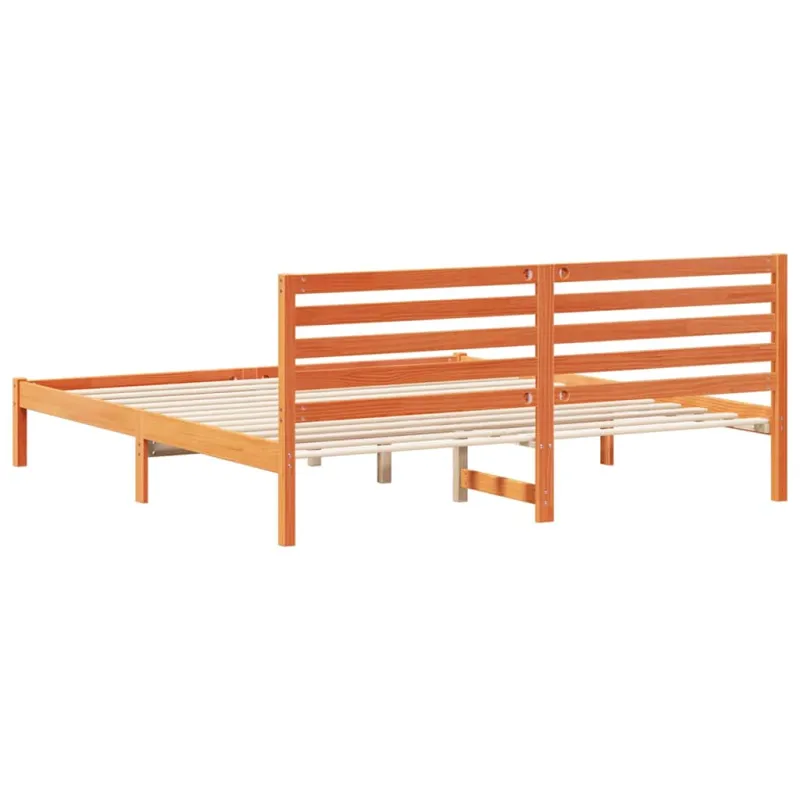 Lovos rėmas Vaško ruda 180 x 200 cm Kietos pušies mediena