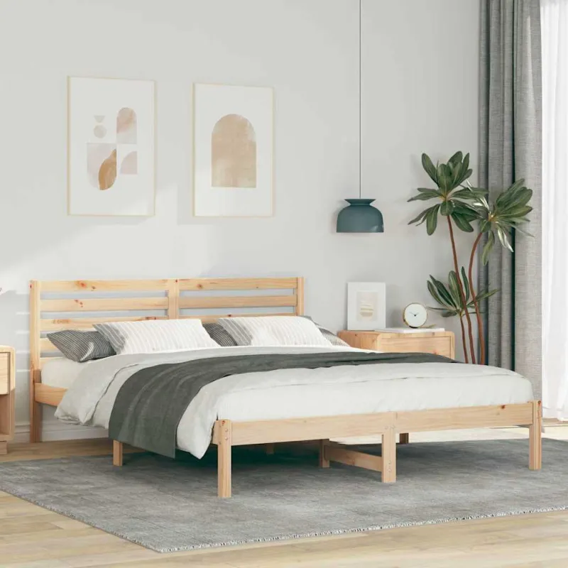 Lovos rėmas Ruda 150 x 200 cm Kietos pušies mediena