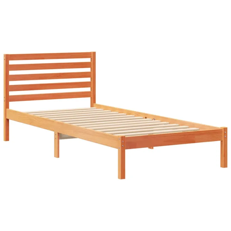 Lovos rėmas Vaško ruda 80 x 210 cm Kietos pušies mediena