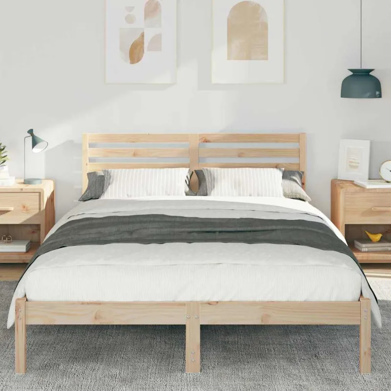 Lovos rėmas Ruda 140 x 210 cm Kietos pušies mediena