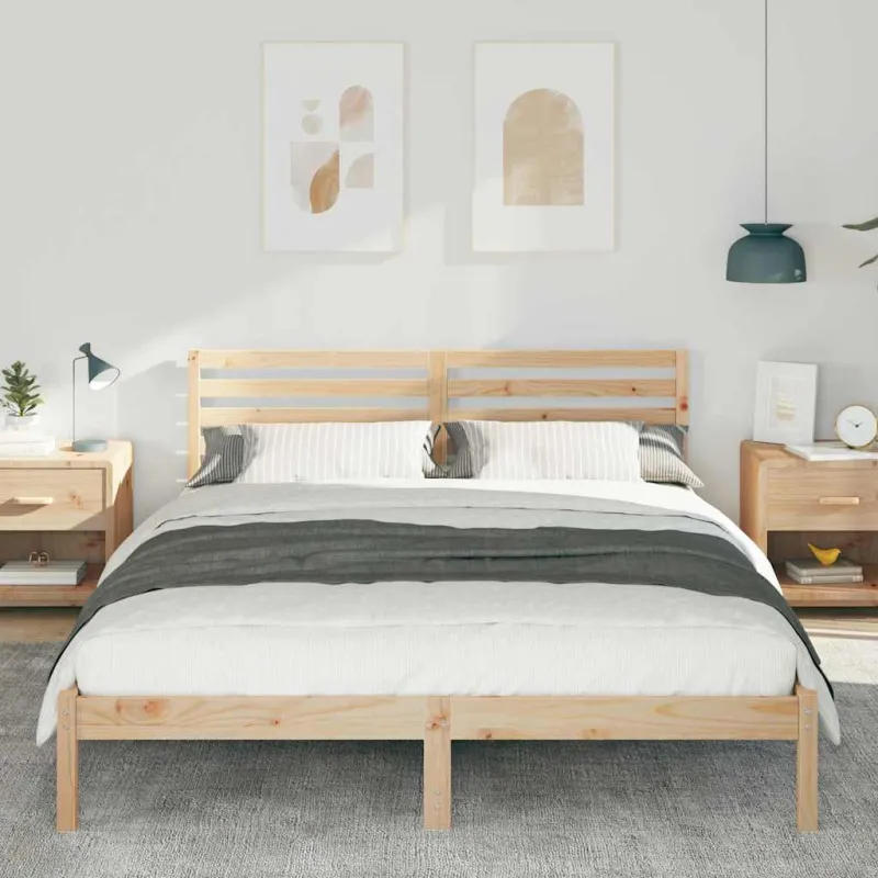 Lovos rėmas Ruda 160 x 210 cm Kietos pušies mediena