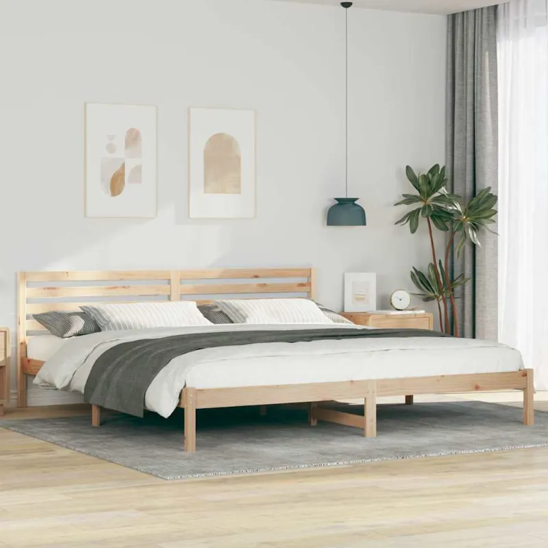 Lovos rėmas Ruda 200 x 210 cm Kietos pušies mediena