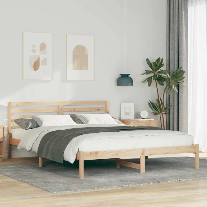 Lovos rėmas Ruda 160 x 220 cm Kietos pušies mediena