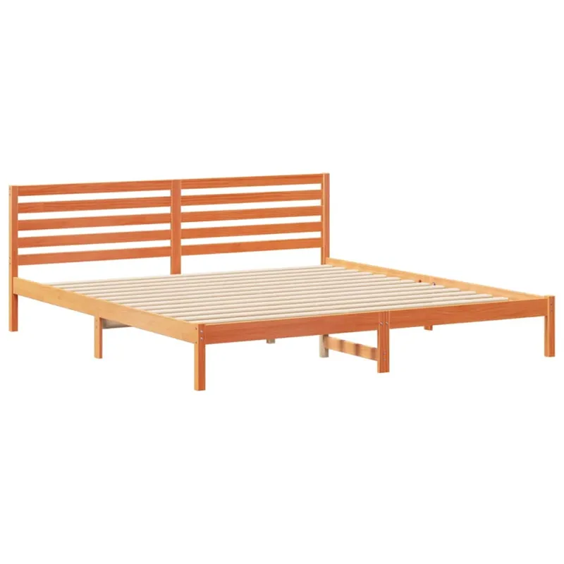 Lovos rėmas Vaško ruda 200 x 220 cm Kietos pušies mediena