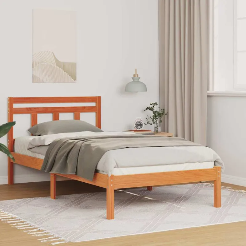 Lovos rėmas Ruda 90 x 190 cm Kietos pušies mediena