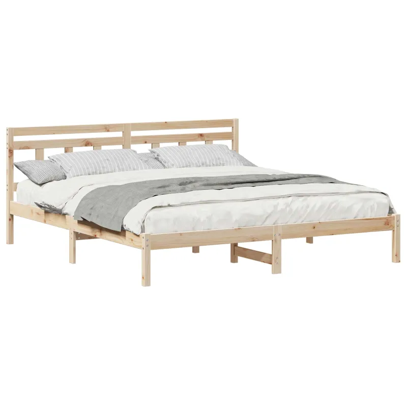 Lovos rėmas Ruda 200 x 200 cm Kietos pušies mediena