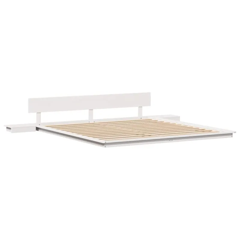 Lovos rėmas Balta 200 x 200 cm Medis