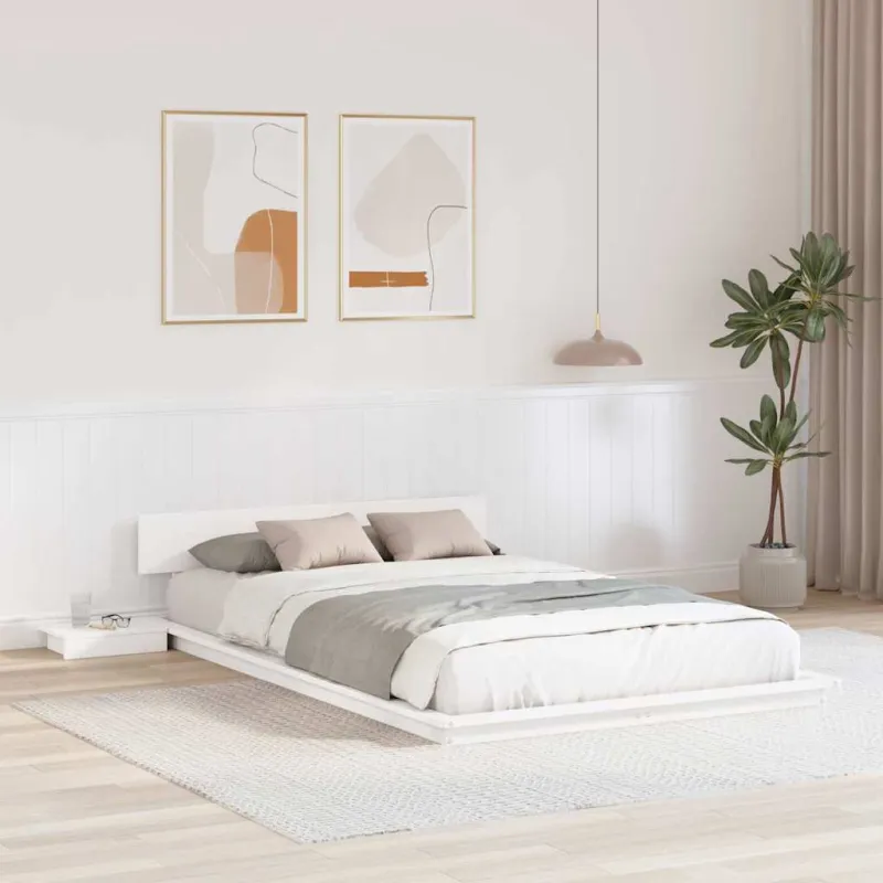 Lovos rėmas Balta 120 x 190 cm Medis