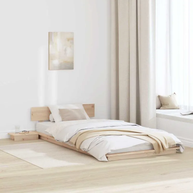 Lovos rėmas su galvūgalio su saugykla Ruda 90 x 200 cm Medis