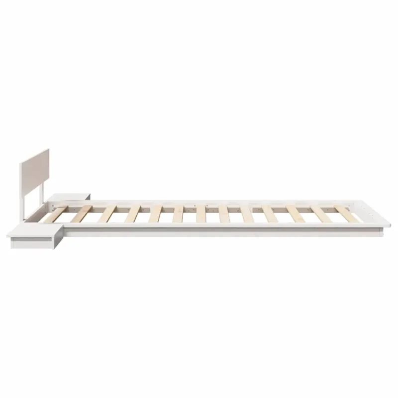 Lovos rėmas Balta 90 x 190 cm Medis