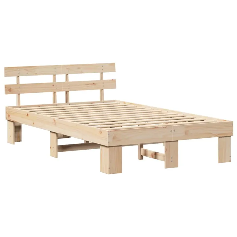 Lovos rėmas Natūrali 120 x 190 cm Kietos pušies mediena