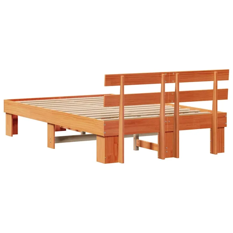 Lovos rėmas Vaško ruda 120 x 190 cm Kietos pušies mediena