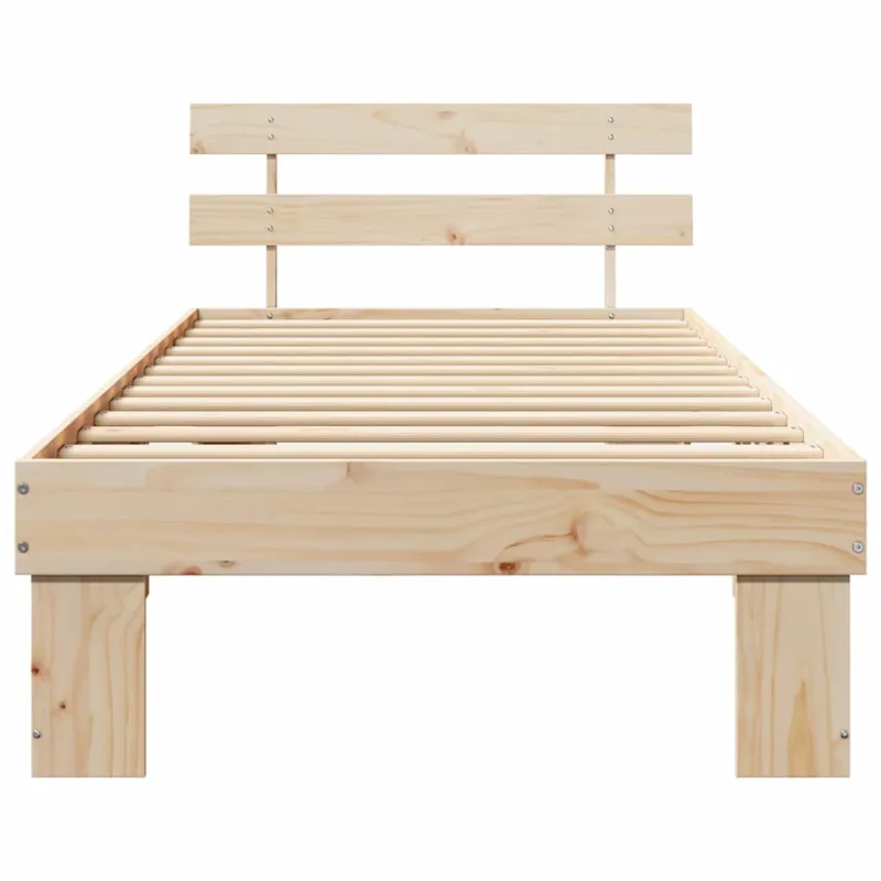Lovos rėmas Natūrali 100 x 200 cm Kietos pušies mediena